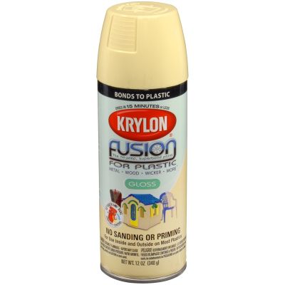 Krylon Fusion for Plastic; Buttercream; 12 oz. Aerosol