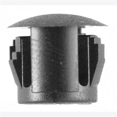 Flush Type Blk Nyl Locking Hole Plugs, Hole size: 3/8", Head size: 15/32", Quantity: 100