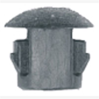 Flush Type Blk Nyl Locking Hole Plugs, Hole size: 3/16", Head size: 1/4", Quantity: 100