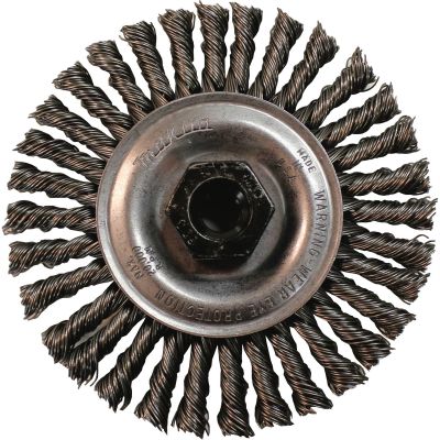 Makita 4" Stringer Bead Twist Wire Wheel, M10 x 1.25