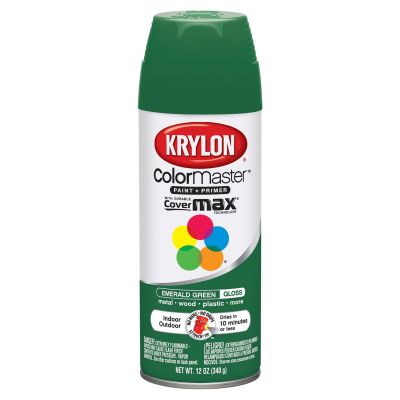 Krylon Colormaster Paint; Emerald Green; 12 oz. Aerosol