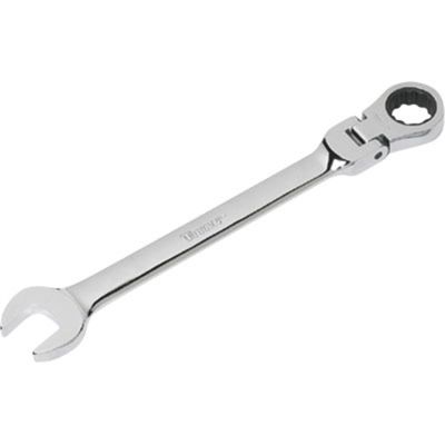 Combination Ratcheting Wrench, 9mm, Flex Head Box End