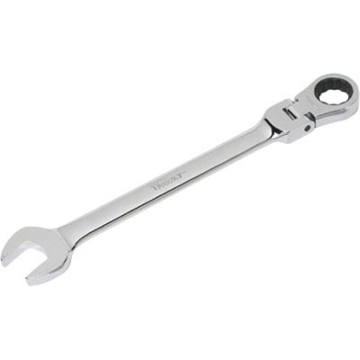 Combination Ratcheting Wrench, 11/16", Flex Head Box End