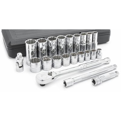 Socket Set 22 PC 3/8 IN Drive 12 Point