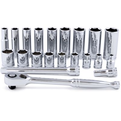 Titan 21-Piece 3/8 in. Drive Fractional Socket Set