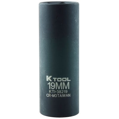 Deep Thinwall 1/2" Drive 19mm Socket