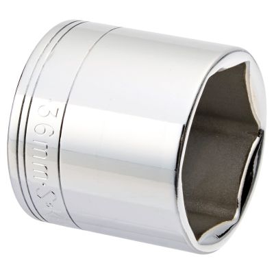 Chrome Socket, 1/2" Drive, 36mm, 6 Point, Shallow