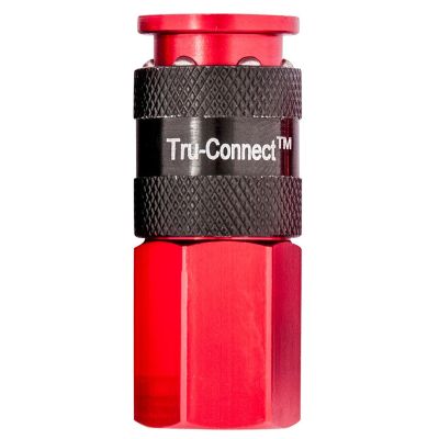1/4" Female Coupler Red