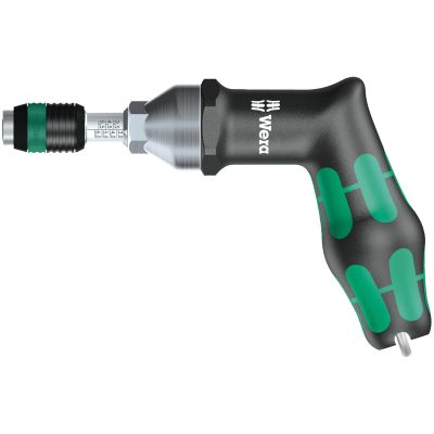 Adjustable Kraftform torque screwdriver with pistol handle and Rapidaptor quick-release chuck