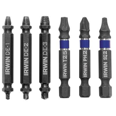 6 Piece Impact Screw-Grip Double Ended Screw Extractor Set