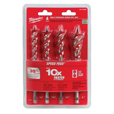 SPEED FEED? Wood Bit 6-1/2" Set - 4 PC