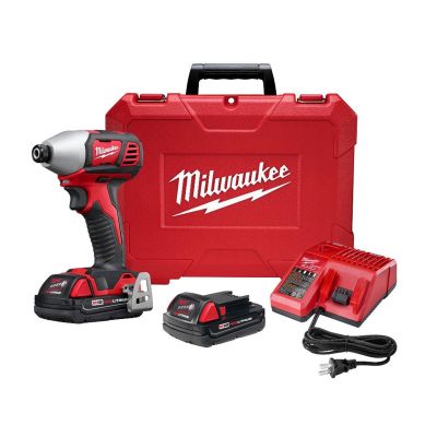 Milwaukee M18 2-Speed 1/4 in. Hex Impact Driver w/ (2) Batteries Kit