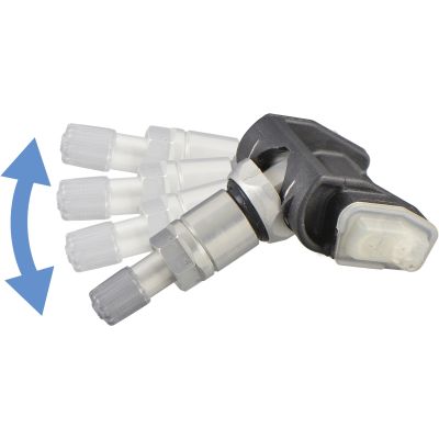 Schrader Programmable TPMS EZ-sensor with Adjutable Aluminum Clamp-in Valve and Aluminum Nut - Single Pack