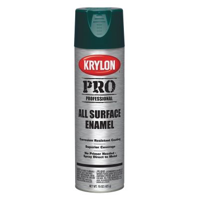 Krylon Professional All-Surface Enamel Paint; Green; 15 oz. Aerosol