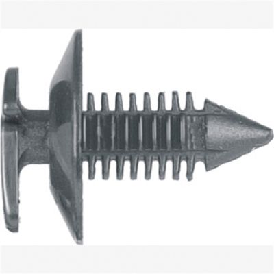 Door Trim Panel Retainers, Black Nylon, Size: 1/4" (6.4mm), Stem: 1/2", Head: 3/4", Qty: 100
