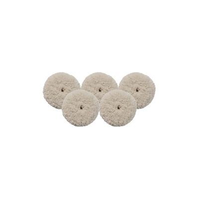 Milwaukee 7 in. Blended Wool Cutting Pad (5-Piece)