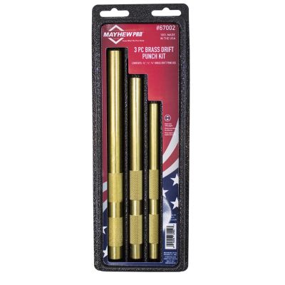 Mayhew 3-Piece Brass Drift Punch Set