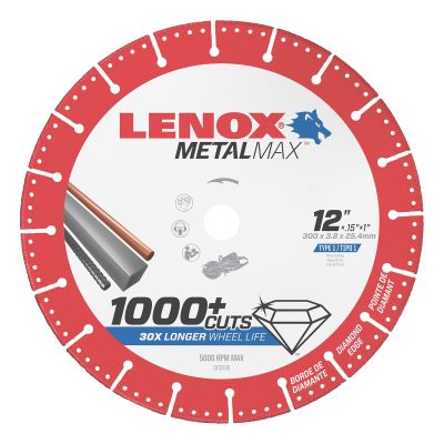 LENOX Metal Max Chop Saw Diamond Cutoff Wheel 12 in. x 1 in.
