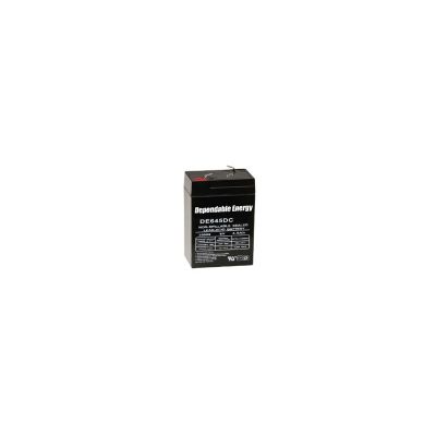 De645Dc / 6V 4.5 Amp Hr Rechargeable Battery / Tab