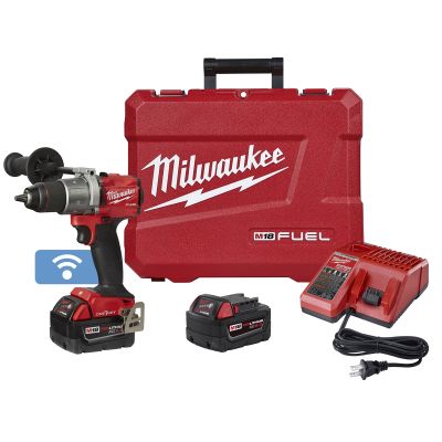 Milwaukee M18 FUEL 1/2 in. Drill with One Key w/ (2) Batteries Kit