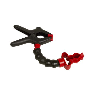 Flashlight holder with clamp