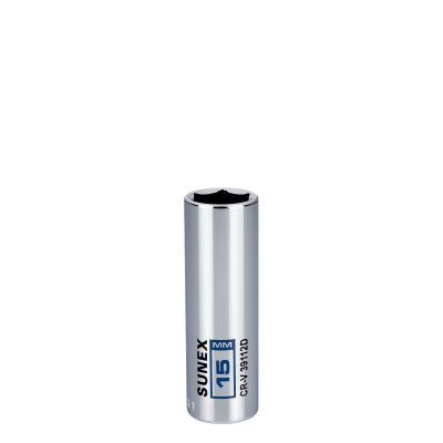 Sunex Tools 15 mm Deep Chrome Socket