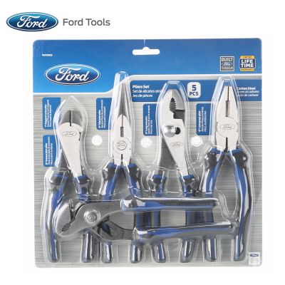 Ford Tools 5-Piece Plier Set, 7" and 8" Assorted