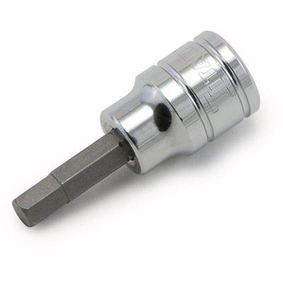 Hex Bit Chrome Socket, 1/2 in. Drive, 16mm