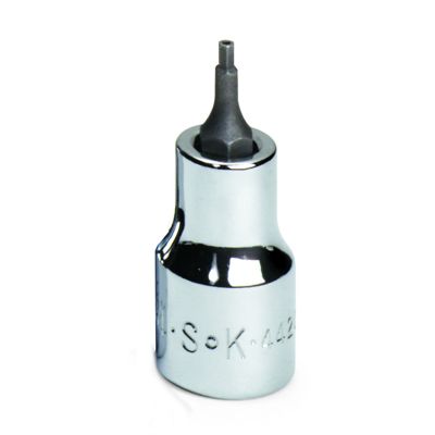1/8" 3/8" Drive Tamper Proof Hex Chrome Bit Socket