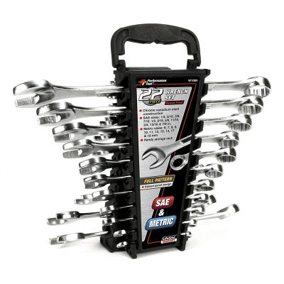 Performance Tool 22-Piece Combination Wrench Set