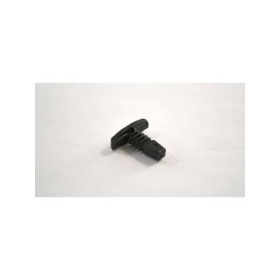 Black Nylon Weather-Strip Retainer, Head Diameter 3/16" x 1/2" (100/Bag)