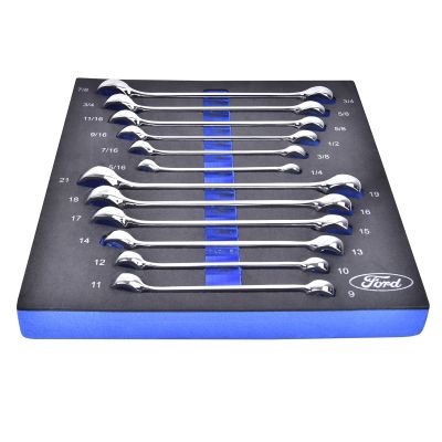 Wrench Set SAE/Metric Mirror-Polished FORD ONLY
