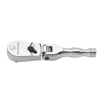 3/8 in. Drive 84-Tooth Stubby Flex Head Ratchet - Full Polish
