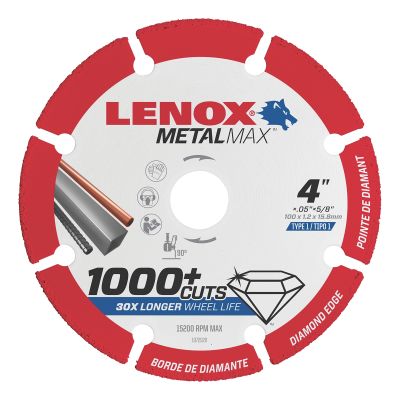 LENOX Metal Max Angle Grinder Diamond Cutoff Wheel 4.5" X 7/8"