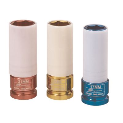 3 Piece 1/2" Drive Deep Metric Protective Socket Set
