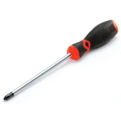 Phillips Screwdriver, #3 Tip, with 6" Shaft, Clear Handle