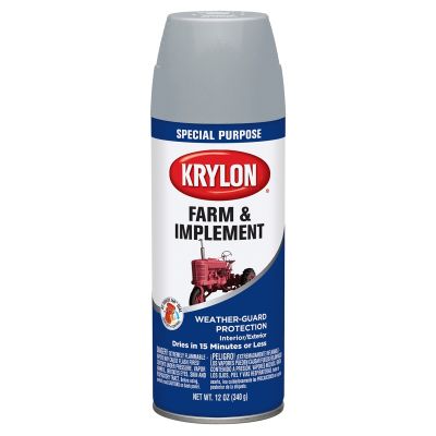Krylon Farm/Implement Paints; Gray Primer; 12 oz.; Aerosol