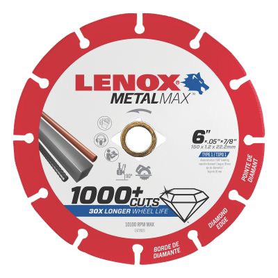 LENOX Metal Max Diamond Cutoff Wheel 6" x 5/8"