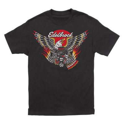 Edelbrock Crate Eagle Black T-Shirt, XXXL