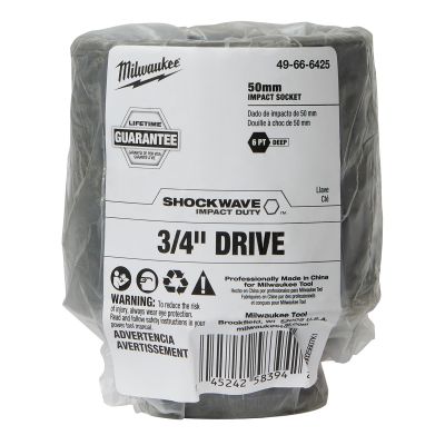 SHOCKWAVE Impact Duty? 3/4"Drive 50MM Deep 6 Point Socket