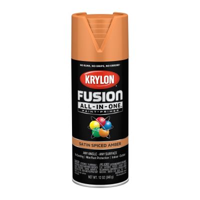 Krylon Fusion All-In-One Paint + Primer, Satin Spiced Amber