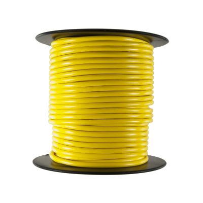 Primary Wire - Rated 80C 14 AWG, Yellow 100 Ft.