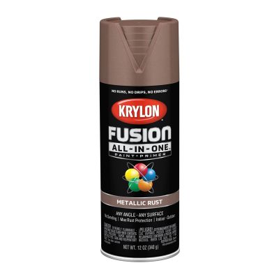 Krylon Fusion All-In-One Paint + Primer, Metallic Rust