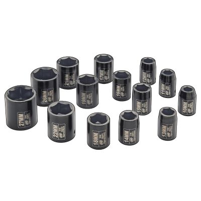 14 Piece 1/2" Drive Metric Impact Socket Set