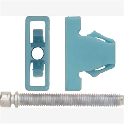 Headlight Adj Screw Blue Nyl Nut 1/4-28 X 2 2/Pk, Size: 1/4-28", Size: 2", Qty: 100, Other: 556196