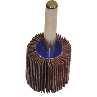 Flap Wheel 1" x 1" x 1/4" - 120 Grit, Abrasive Sandpaper