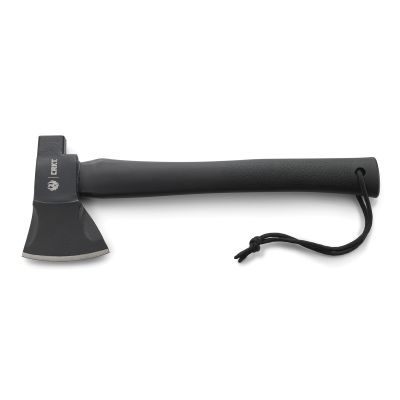 CRKT Carbon Steel Black Powder Hatchet with Blunt Force Hammer Side