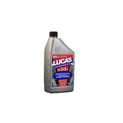 Engine Oil Additives, Synthetic SAE 50 WT V-Twin Motorcycle Oil, Quart Size Bottle, Case of 6