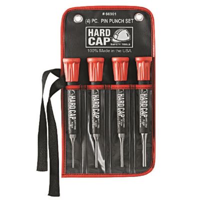 Mayhew 4-Piece Hardcap Pin Punch Set