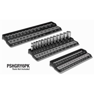 Grey Peg Socket Holder (6-Pack)